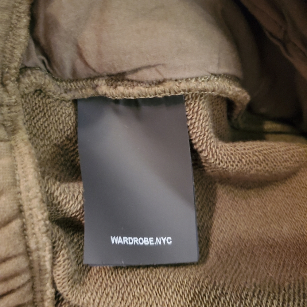 WARDROBE.NYC Military Green Drawstring Track Pant Jogger Sweatpant Loungewear XS - Picture 10 of 11